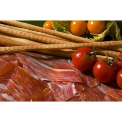 Trozos de jamón granadino