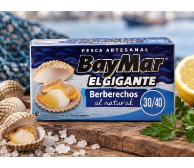 Berberechos BayMar El Gigante 30/40 al Natural | La Veta